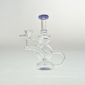 Pipe d&#39;eau en verre fumeurs Smoother Set Heady Glass Glass Art Borosilicate Pipe de vente en gros de tuyaux d&#39;eau en verre Recycler Pipe d&#39;eau